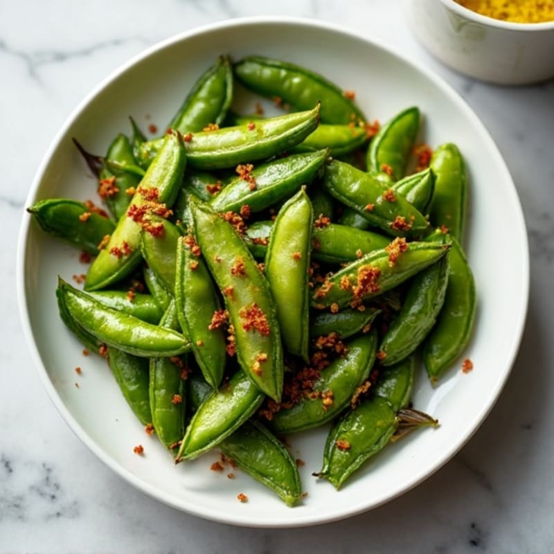 Garlic Chili Roasted Edamame