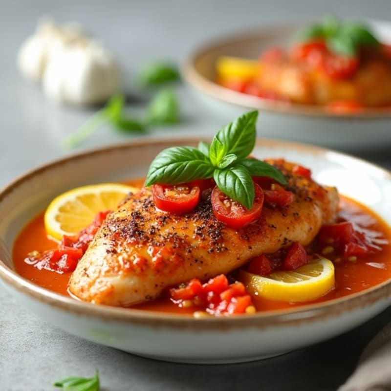 Healthy Chicken with Creamy Spiced Tomato Sauce