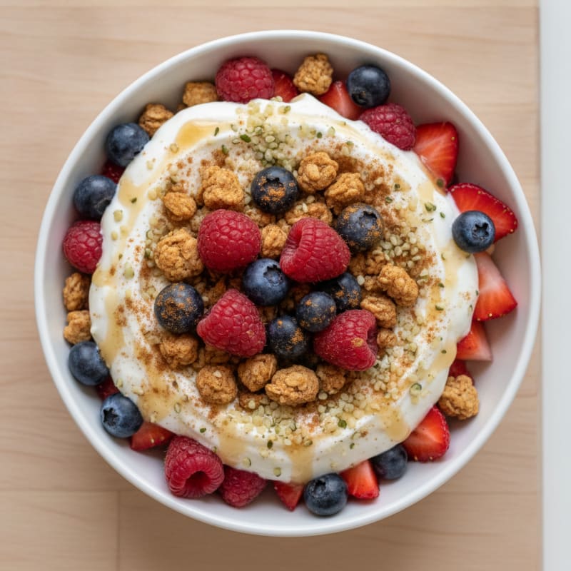 Greek Yogurt Granola Berry Parfait