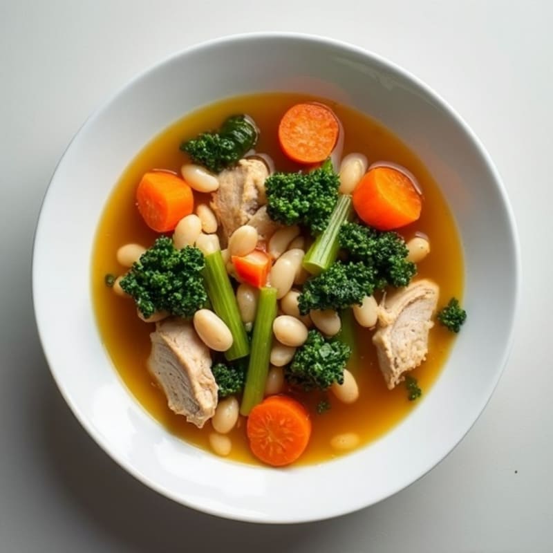 Hearty White Bean Chicken Kale Soup