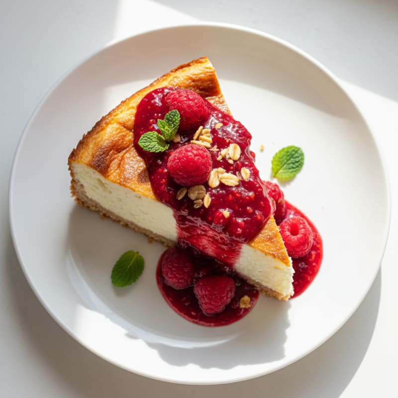 Creamy Greek Yogurt Protein Cheesecake