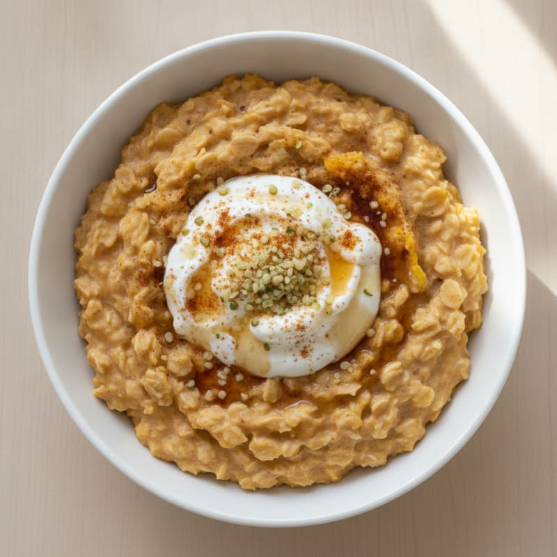 Pumpkin Spice Protein Oatmeal Bowl