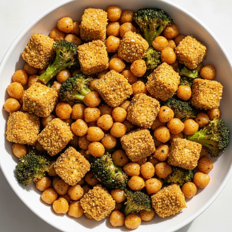 Roasted Vegetable and Chickpea Power Bowl