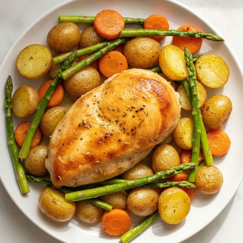 Lemon Herb Roasted Chicken Dinner