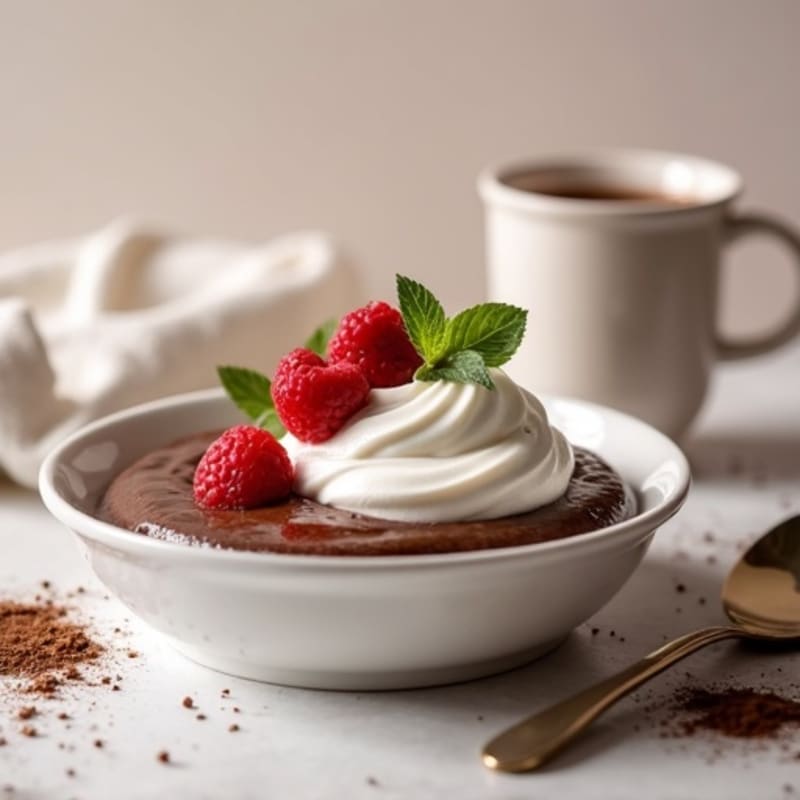 Silky Chocolate Protein Pudding with Greek Yogurt