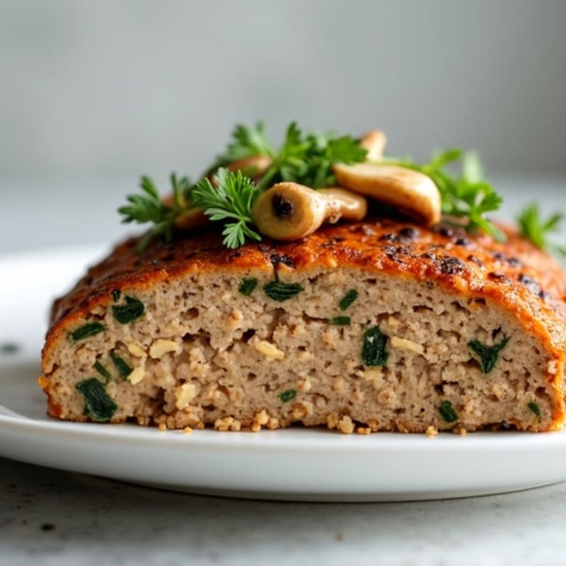 Lean Turkey-Mushroom Meatloaf with Herbs