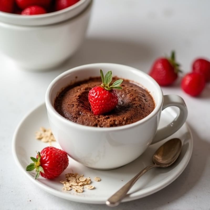 Healthy Chocolate Protein Mug Cake