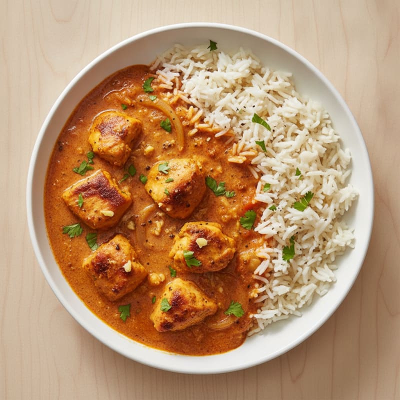 Spiced Butter Chicken with Basmati Rice