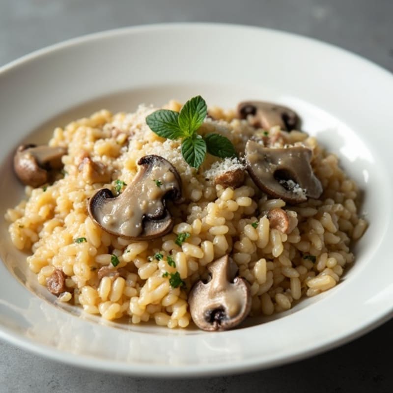 Healthy Creamy Mushroom Risotto