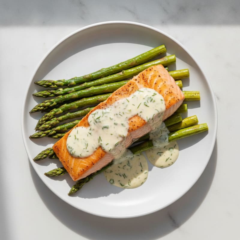 Pan-Seared Salmon with Lemon-Dill Sauce