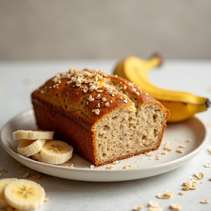 Flourless Maple-Banana Oat Bread