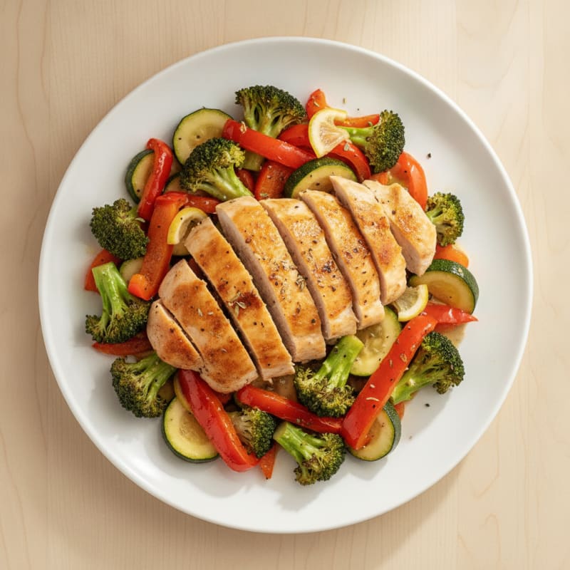 Sheet Pan Lemon Herb Chicken and Veggies