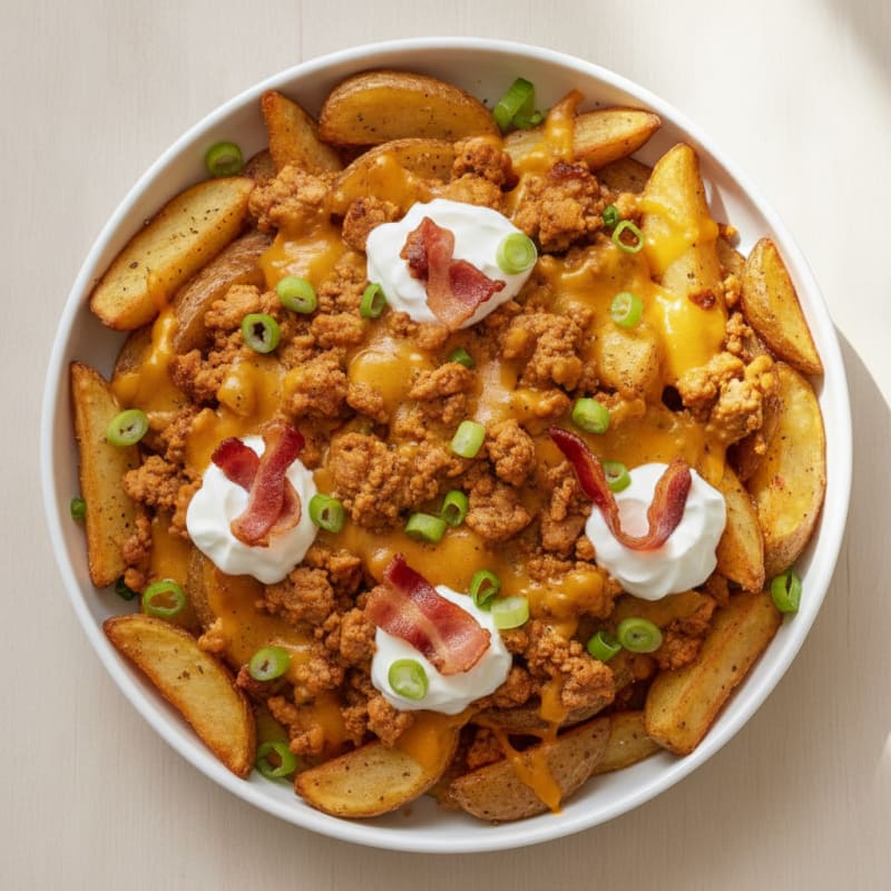 Loaded Cheese Bacon Potato Fries