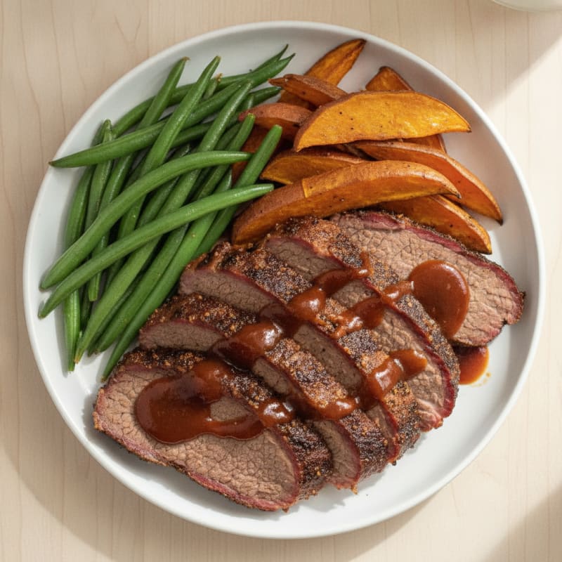 Smoky Texas Brisket with BBQ Sauce