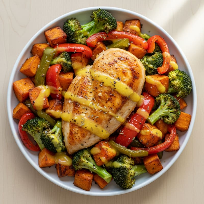 Zesty Lemon-Herb Chicken with Roasted Vegetables