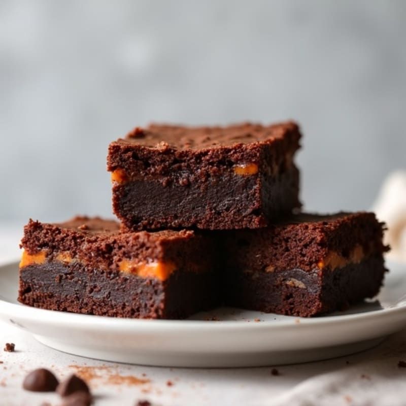 Protein-Rich Dark Chocolate Sweet Potato Brownies