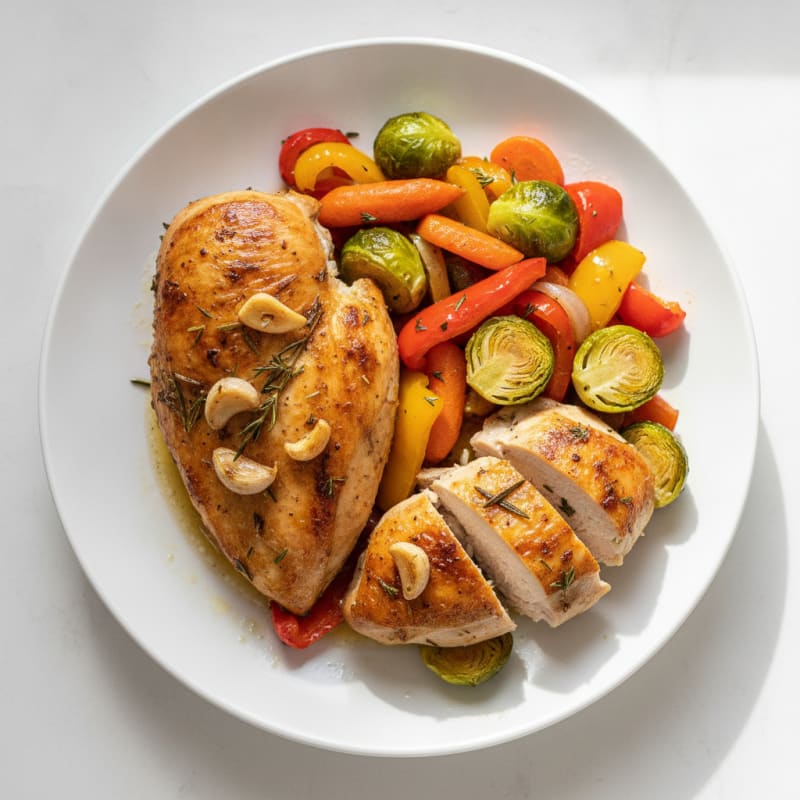 Garlic Herb Roasted Chicken with Vegetables