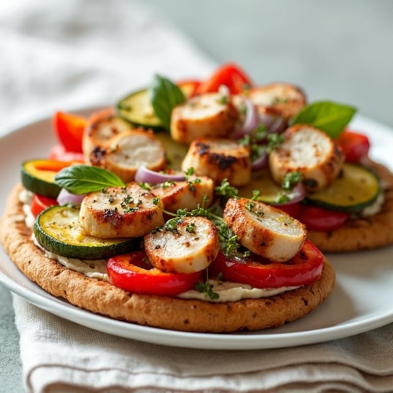 Crispy Roasted Vegetable Flatbread
