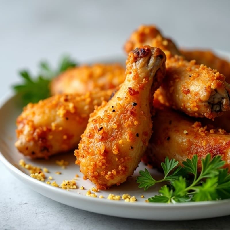 Crispy Baked Chicken Wings with Lemon Pepper