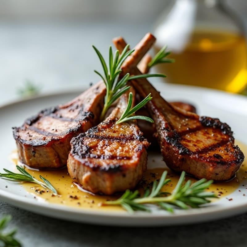 Rosemary-Garlic Grilled Lamb Chops