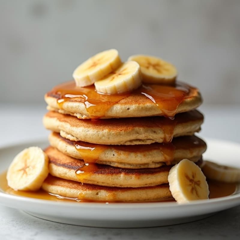 Caramelized Banana Protein Pancakes
