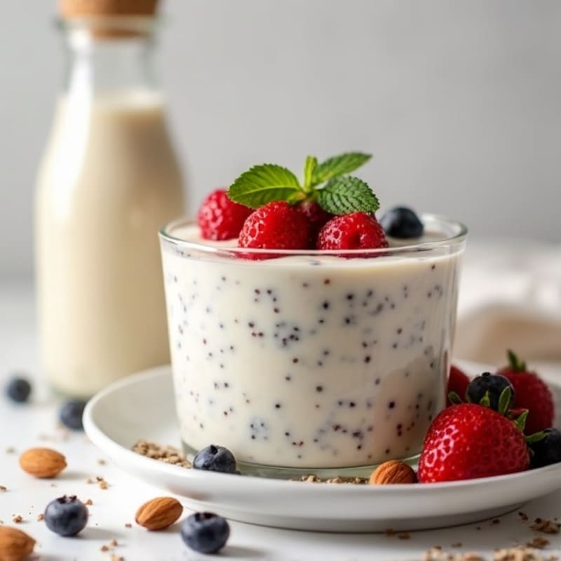 Creamy High Protein Overnight Chia Pudding