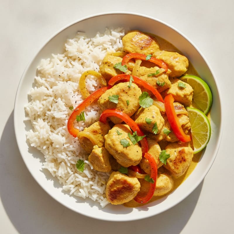 Coconut Curry Chicken with Basmati Rice