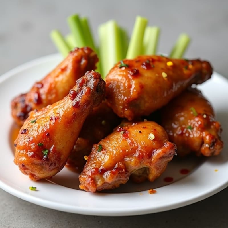 Crispy Baked Honey Garlic Chicken Wings