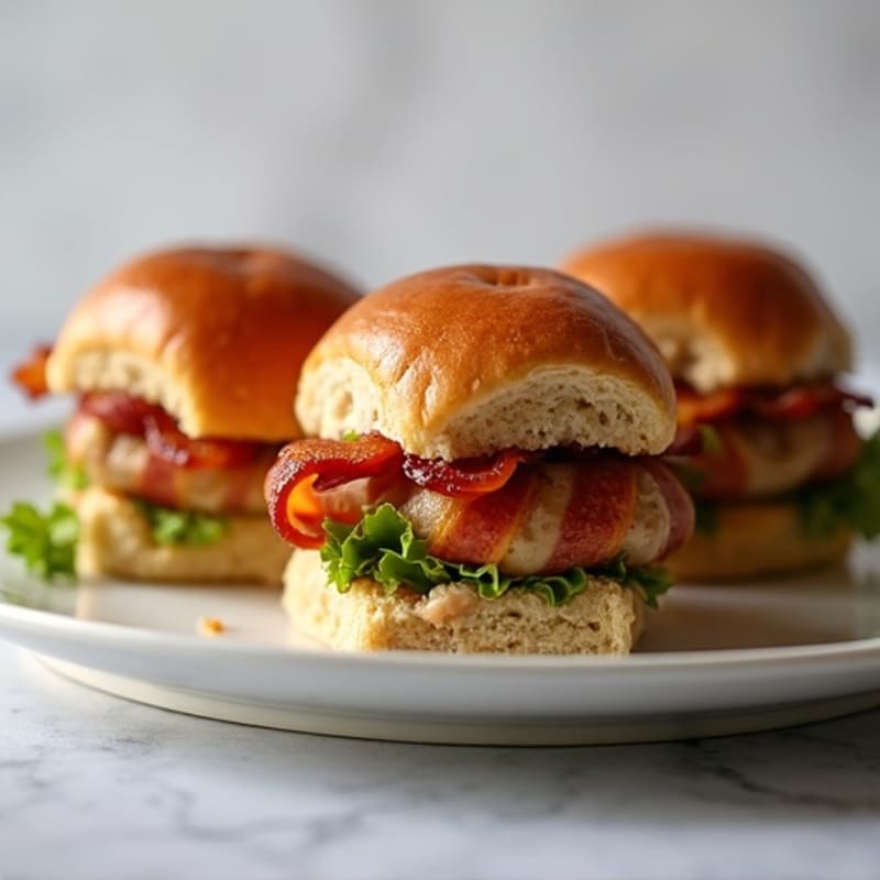 Crispy Bacon-Wrapped Jalapeño Turkey Sliders