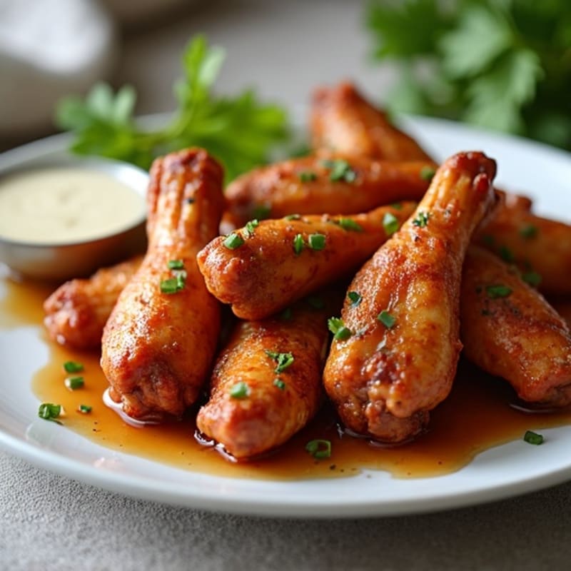 Sticky Honey Roasted Chicken Wings