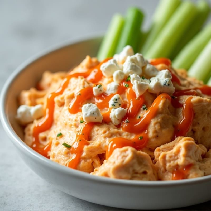 Creamy Greek Yogurt Buffalo Chicken Dip