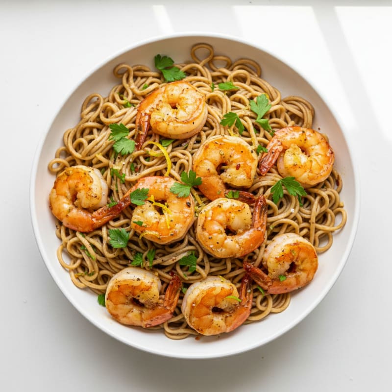Garlic Butter Shrimp Scampi Ramen