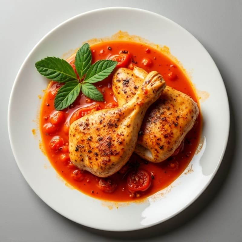 Chicken, Creamy Spiced Tomato Sauce