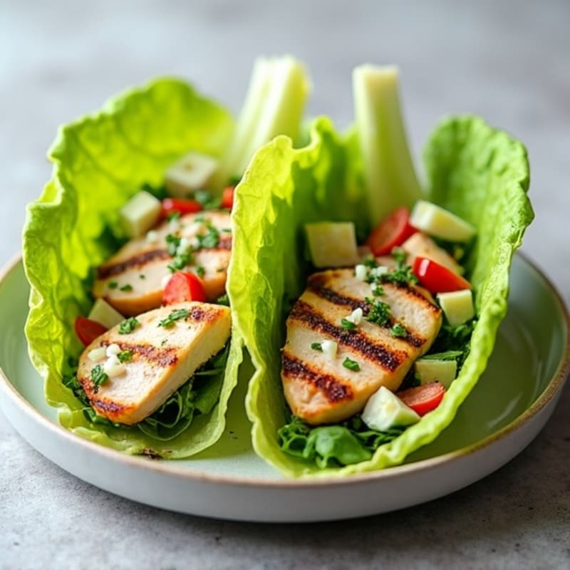 Grilled Chicken Caesar Lettuce Wrap