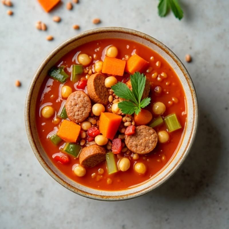 Hearty Spiced Red Lentil Soup
