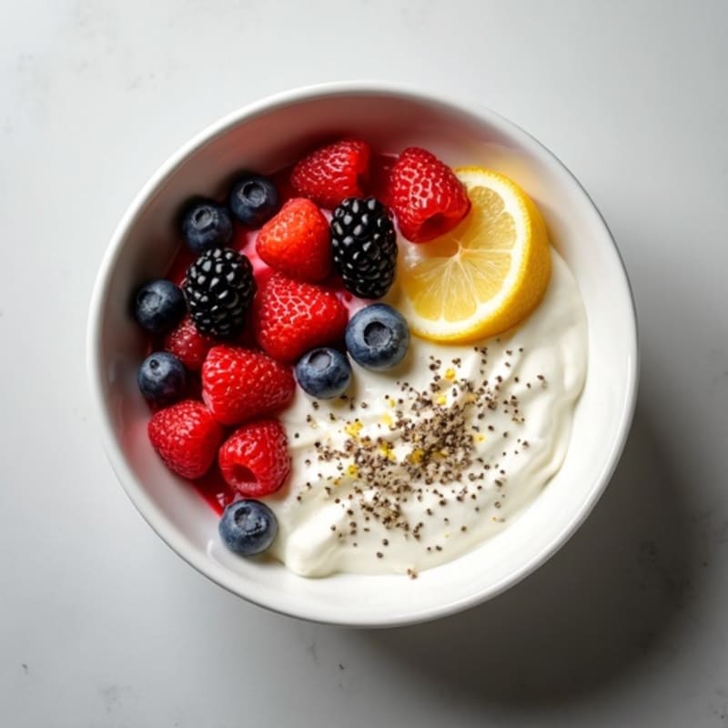 Creamy Lemon Ricotta Berry Protein Bowl