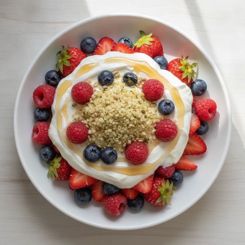 Creamy Greek Yogurt Protein Parfait with Mixed Berries