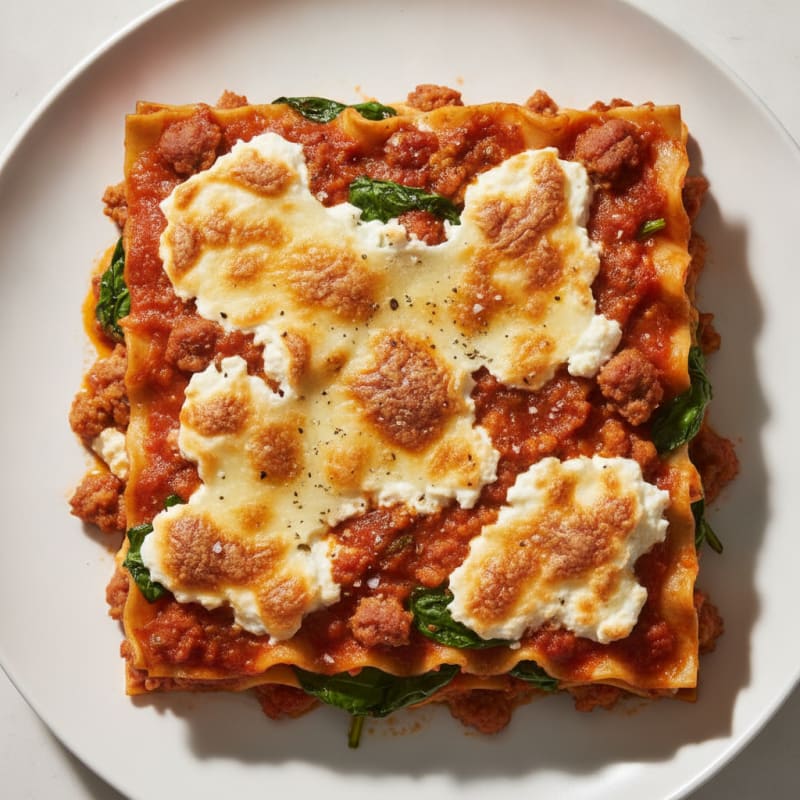 Classic Italian Sausage Lasagna Bake