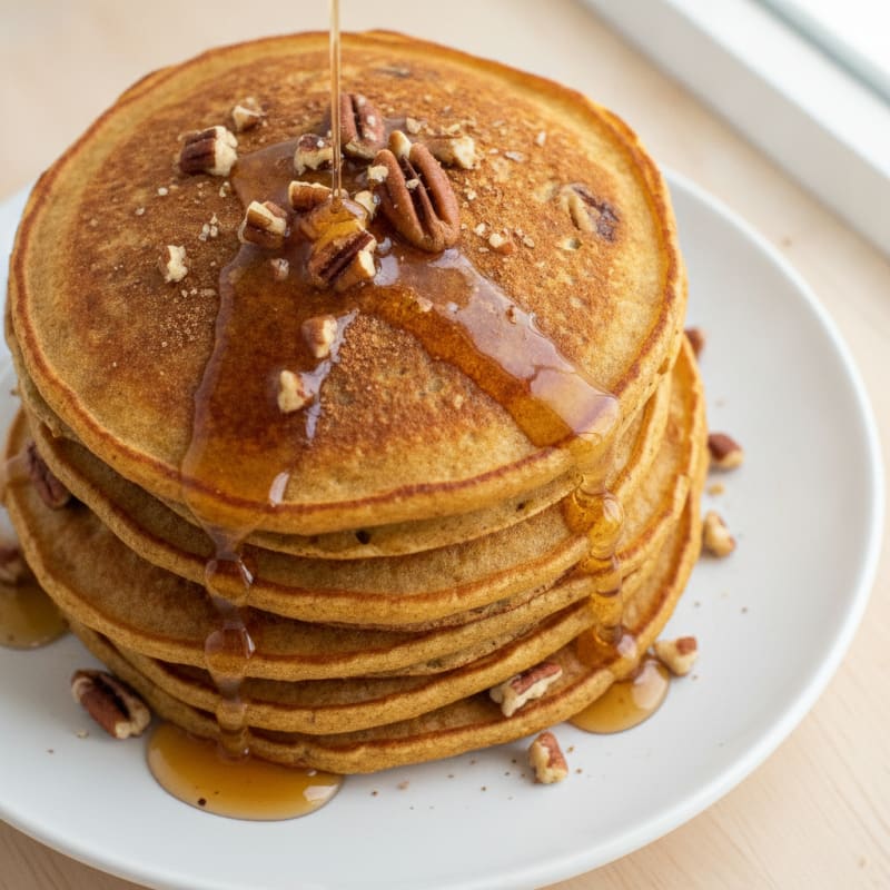 Cinnamon Pumpkin Spice Pancakes
