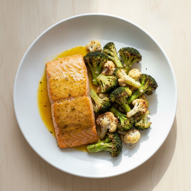 Turmeric-Ginger Salmon with Roasted Vegetables