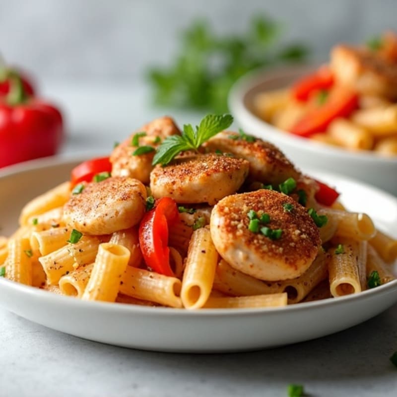 Creamy Cajun Chicken Pasta with Bell Peppers