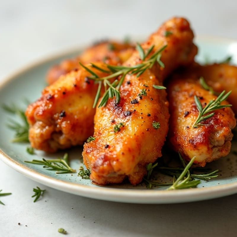 Crispy Baked Garlic-Herb Wings
