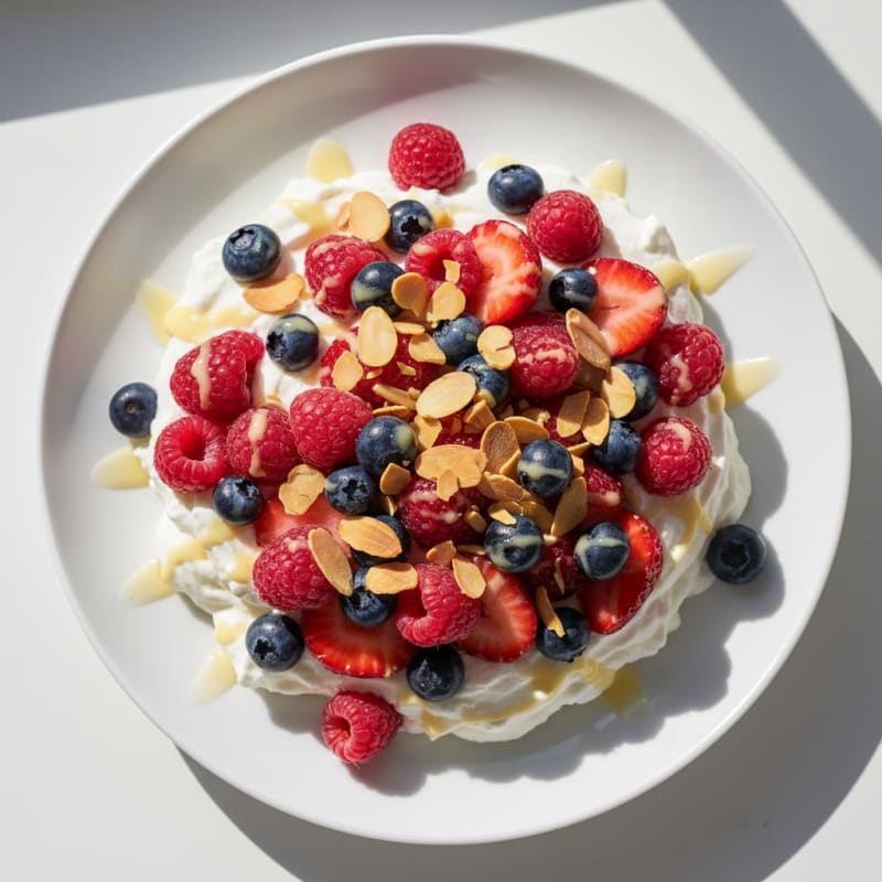 Greek Yogurt Protein Mousse with Berries