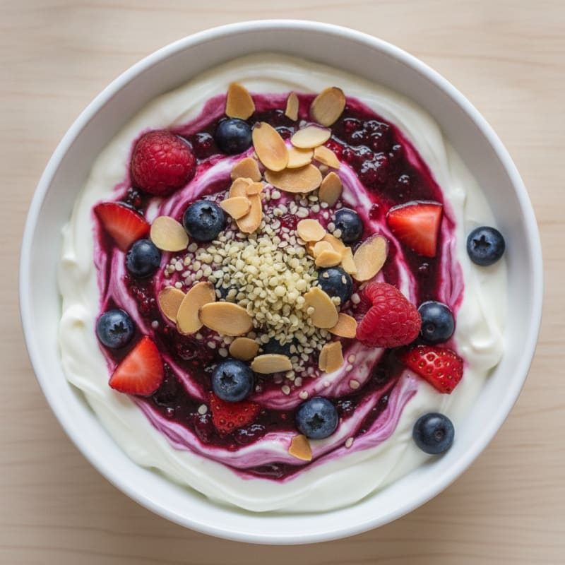 Creamy Greek Yogurt Protein Parfait with Mixed Berries