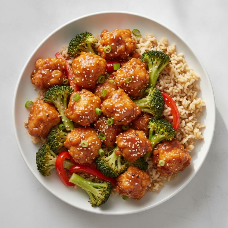 Sweet and Tangy General Tso's Chicken