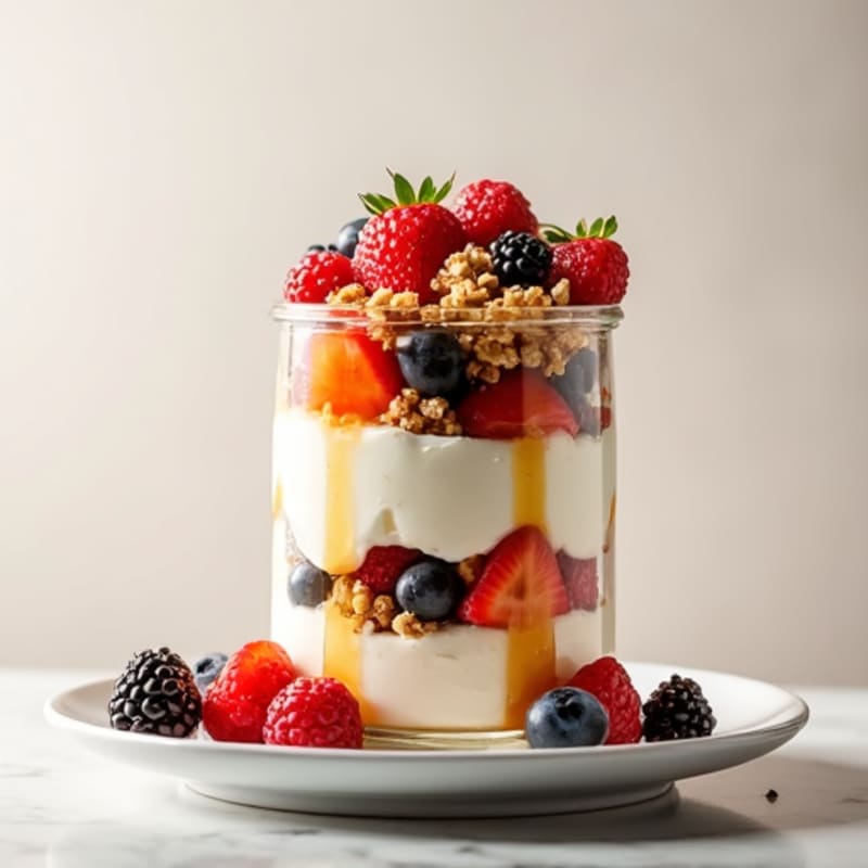 Cottage Cheese and Berry Protein Parfait