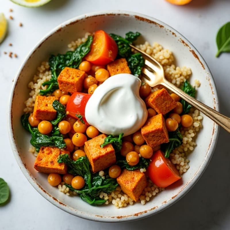 Spiced Chickpea and Tomato Curry Bowl
