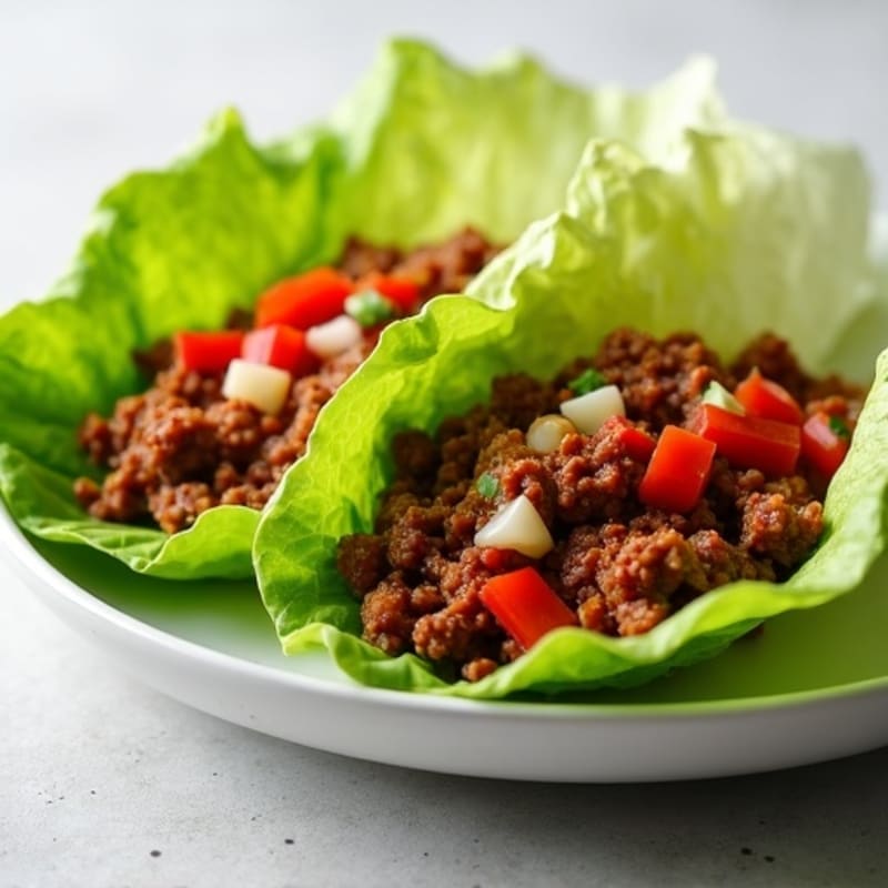 Lean Ground Beef Sloppy Joe Lettuce Wraps