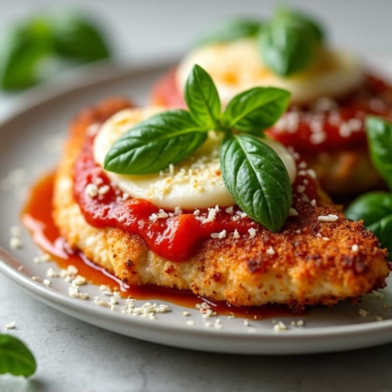 Crispy Baked Chicken Parmesan with Fresh Herbs