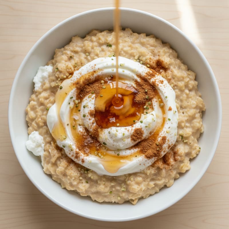 High-Protein Maple Brown Sugar Oatmeal